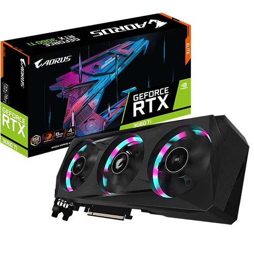 TNC Store Card Màn Hình Gigabyte Aorus Geforce RTX 3060 Ti ELITE 8GD-V2